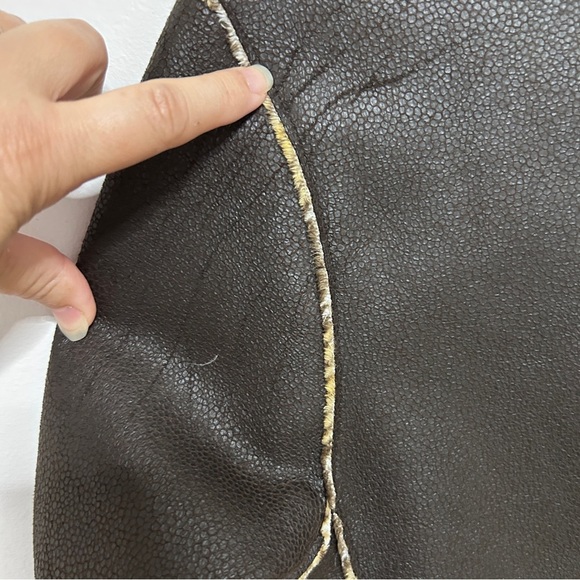 Robert kitchen Jacket women’s size medium brown hippie boho plaid Fall - Picture 2 of 10